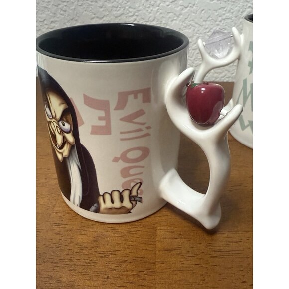Walt Disney World RARE Disney Villain Mug With Charm Ursula Cruella x4